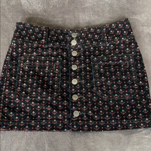 NWOT Free People Joanie Cord Mini Skirt